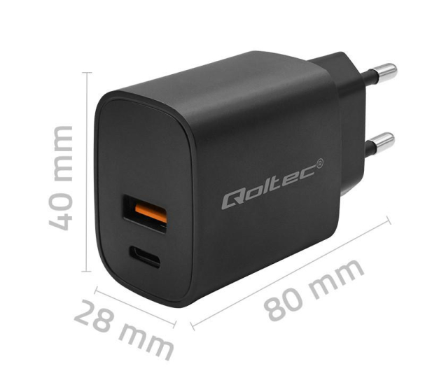 Qoltec Ładowarka GaN POWER PRO usb usb-c 30W - 1213309 - zdjęcie 3
